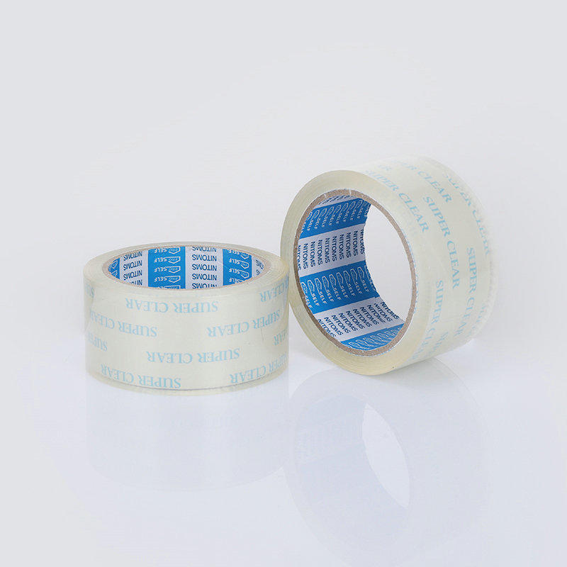 Super waterproof bopp sealing tape brandname adhesive packing tape roll clear transparent packaging adhesive tape