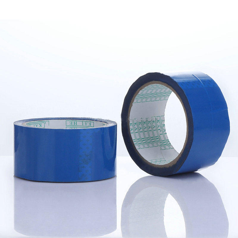 Strongest sticker blue color carton sealing adhesive blue bopp clear tape