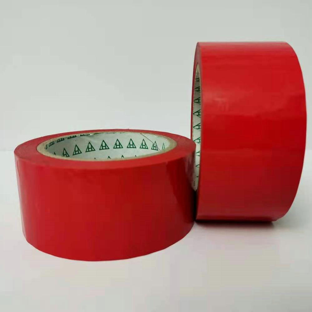 Red color Custom Width BOPP Packing Tape Adhesive Clear Transparent Tape with Custom size