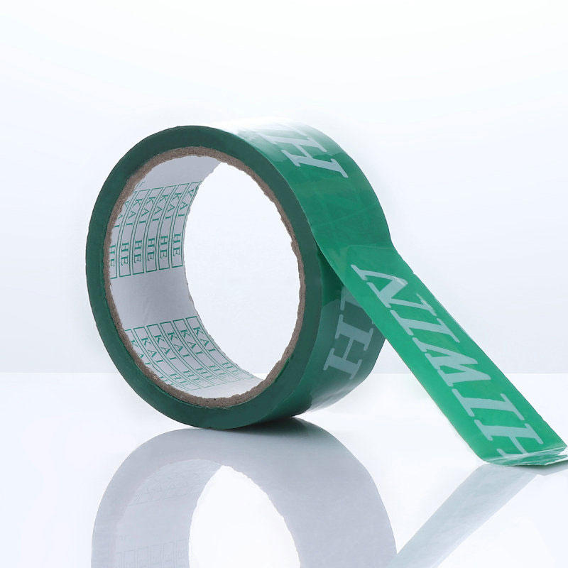 10 years factory green color bopp tape branded customer LOGO DESIGN printed packing tape
