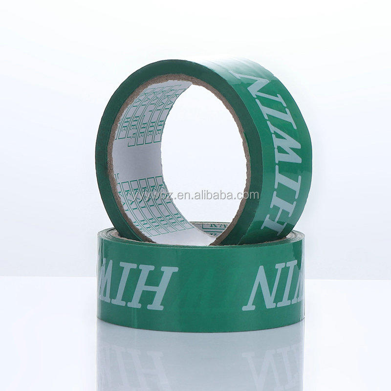 10 years factory green color bopp tape branded customer LOGO DESIGN printed packing tape